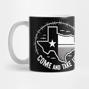 Come and take it, Texas, razor wire Mug